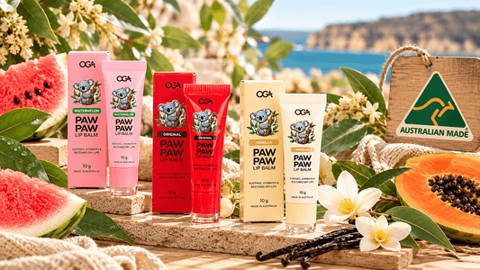 Australian Made Paw Paw Lip Balm – Watermelon, Original & Vanilla