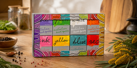 A selection of Australian food gifts and spice mixes.