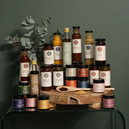 A selection of Australian spice mixes available for online purchase.