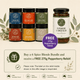 6 Spice Blends Bundle in recycled box with recipes showcasing authentic Australian flavors