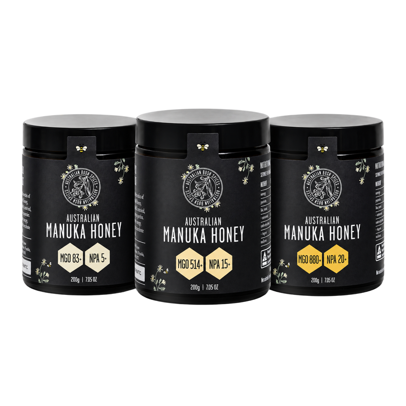 Manuka Honey Gift Pack - MGO 83+, MGO 514+, MGO 880+
