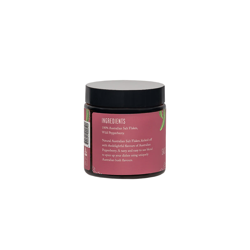 Natural Pink Salt Flakes with Pepperberry | Australian Flavor