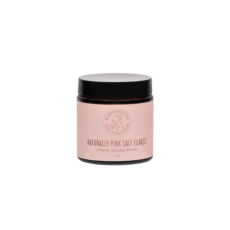 Natural Pink Sea Salt Flakes from Australia for gourmet cooking