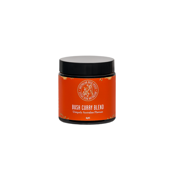 Native Bush Curry Blend featuring bush tomato, finger lime, and Tasmanian pepper leaf.