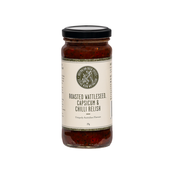 Wattleseed, Capsicum & Chilli Relish - Authentic Australian condiment