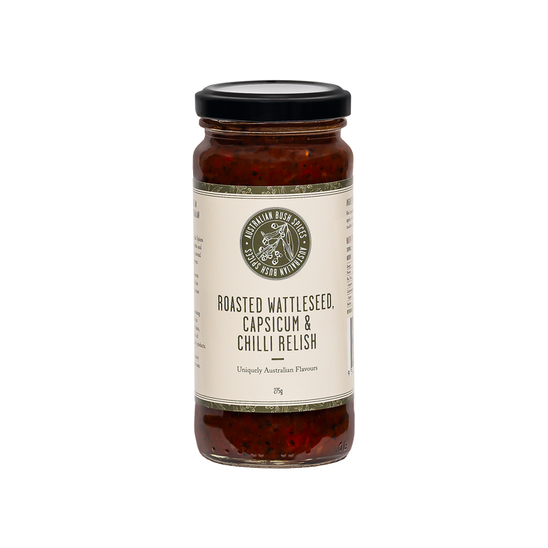 Wattleseed, Capsicum & Chilli Relish - Authentic Australian condiment