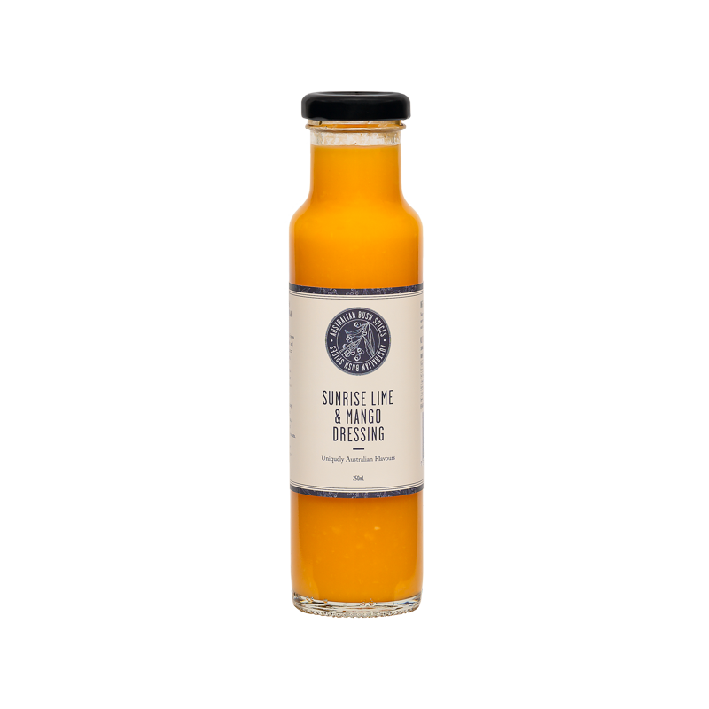 Sunrise Lime and Mango Dressing, a vibrant Australian salad dressing