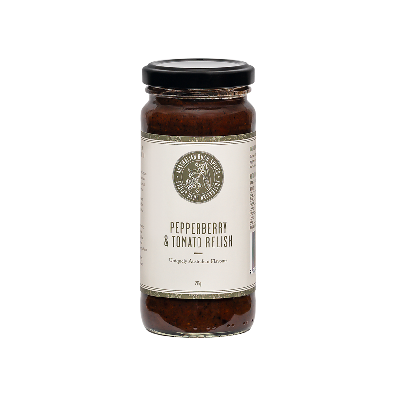 Pepperberry Tomato Relish - Unique Australian condiment